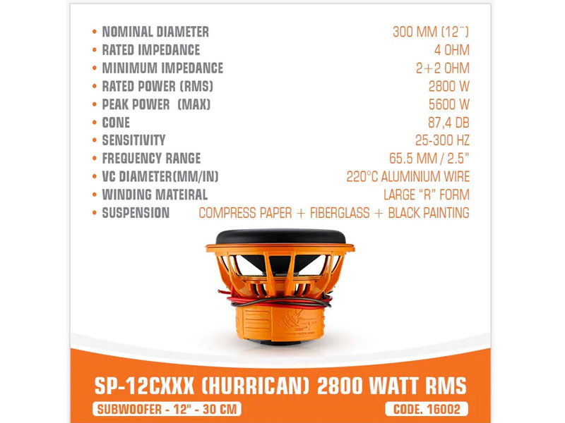 LOA SIÊU TRẦM SP 12CXXX 12