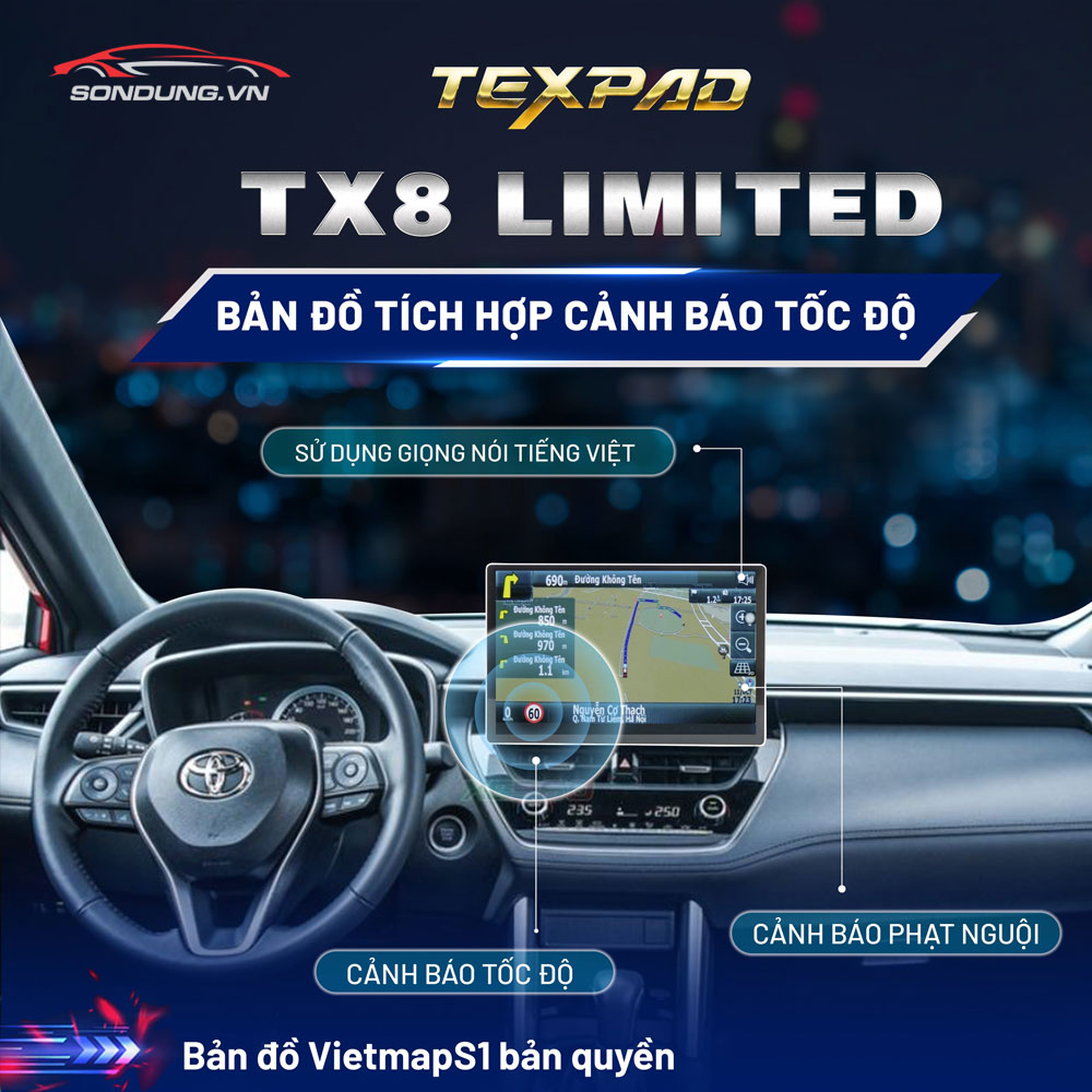 Màn hình Android ô tô TexPad TX8 Limited Edition