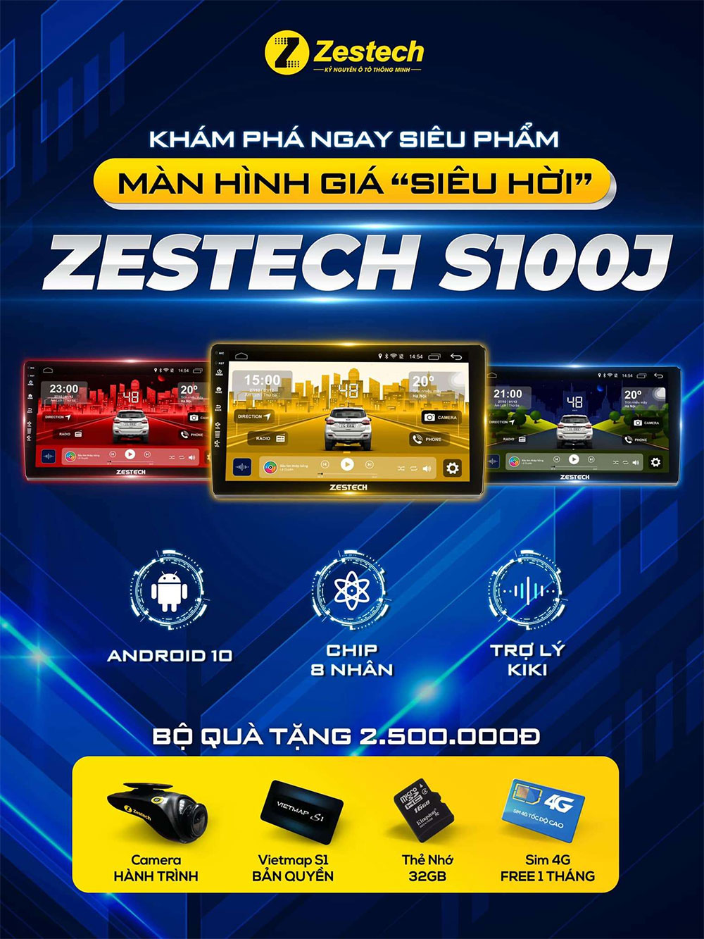 Khuyến mãi màn hình Zestech S100J
