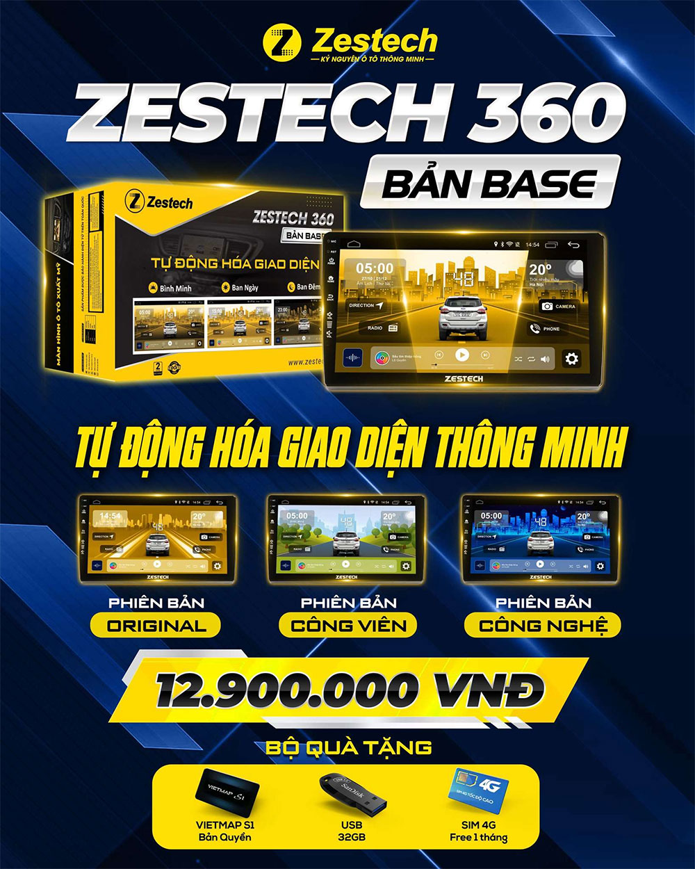 Màn hình ô tô Zestech ZT 360 Base