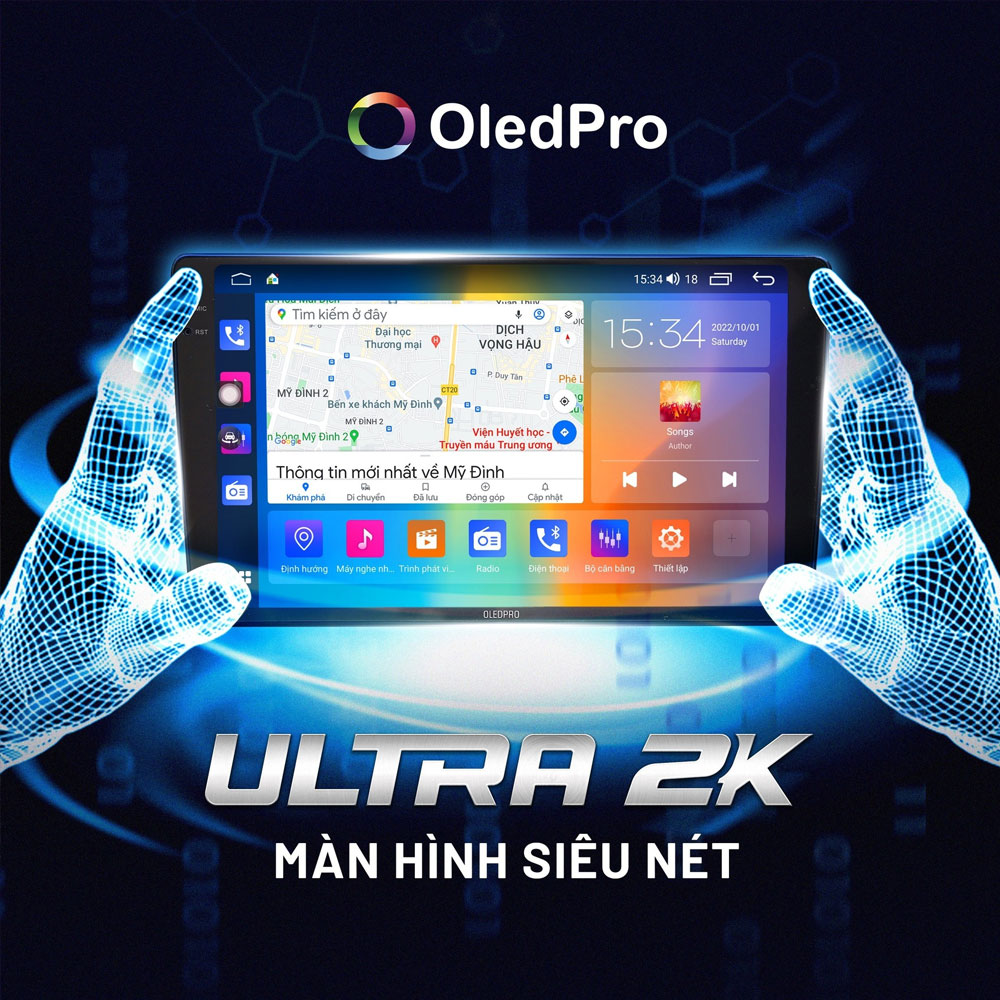 Màn Hình Android ô tô OledPro Ultra 2K - Đỉnh cao chất lượng hình ảnh